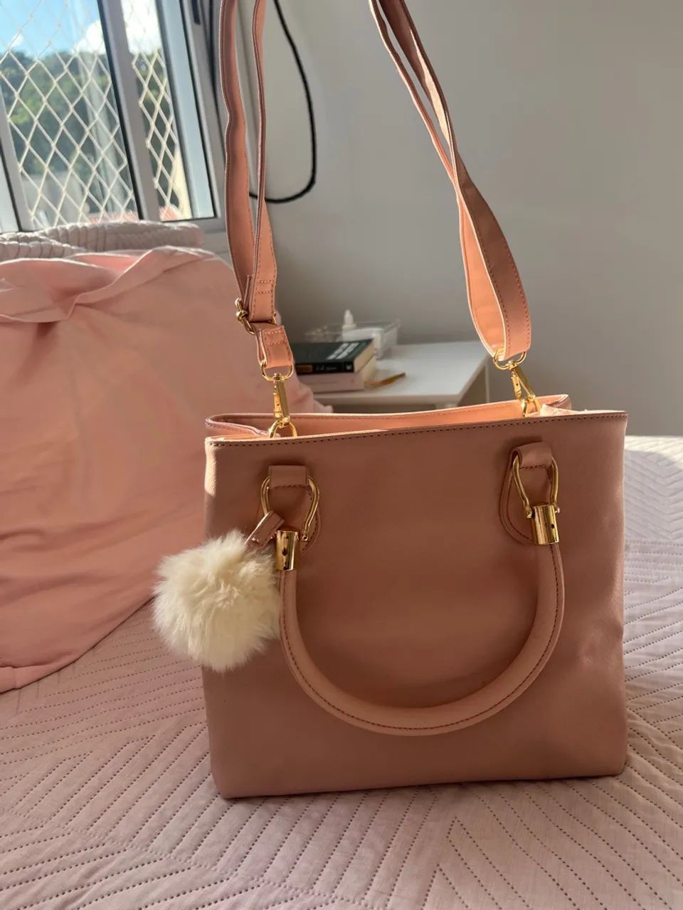 Bolsa Rosa Satinato - usada - Foto 2