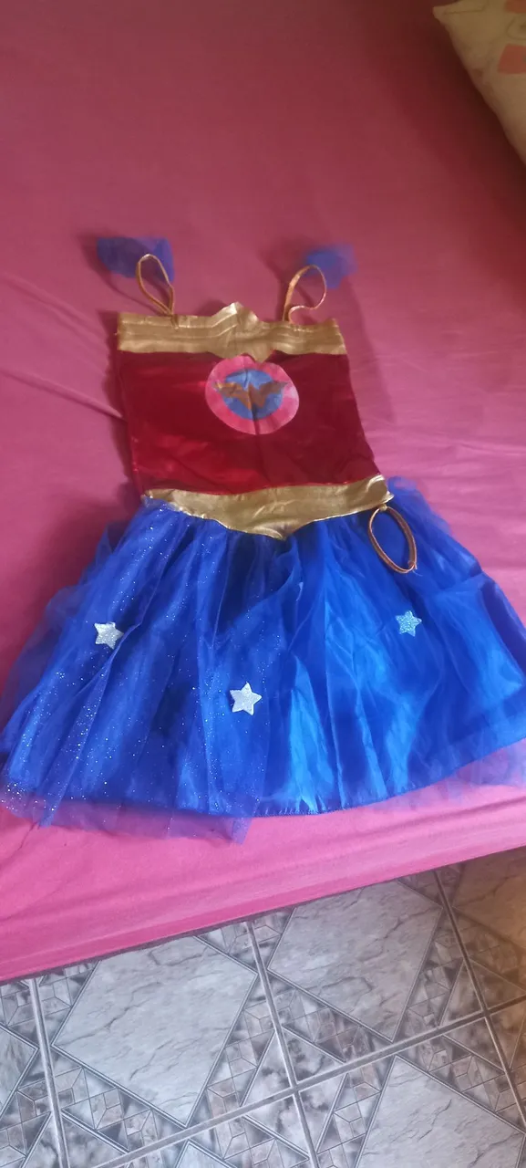 Fantasia Infantil Mulher Maravilha