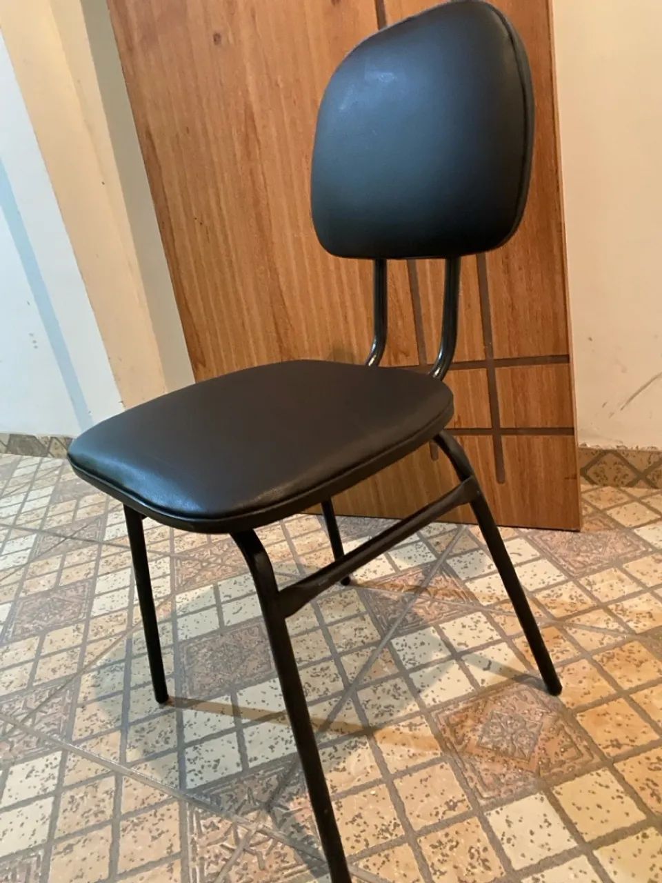 Cadeiras Secretária Fixa Estofada Corino - Foto 3