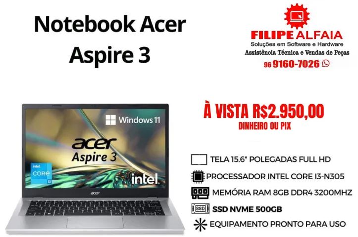 Notebook Acer Aspire 3
