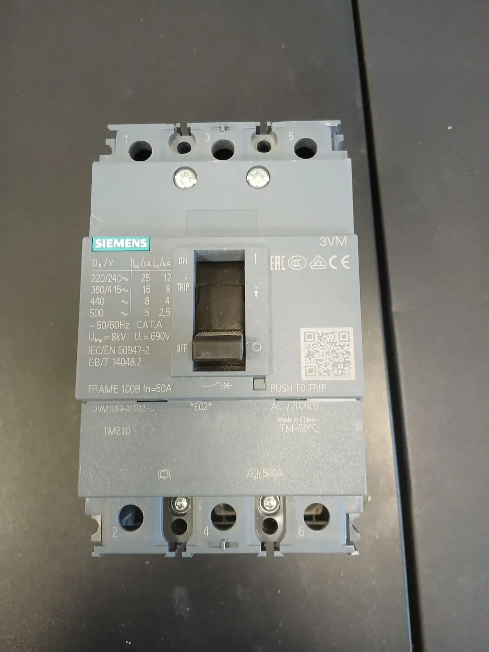 Disjuntor Siemens 50A 3VM1050-2ED32-0AA0