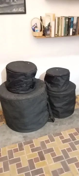 Bateria Noah DC5. Tambores + bags + abafadores. Pouquíssimo uso  - Foto 3