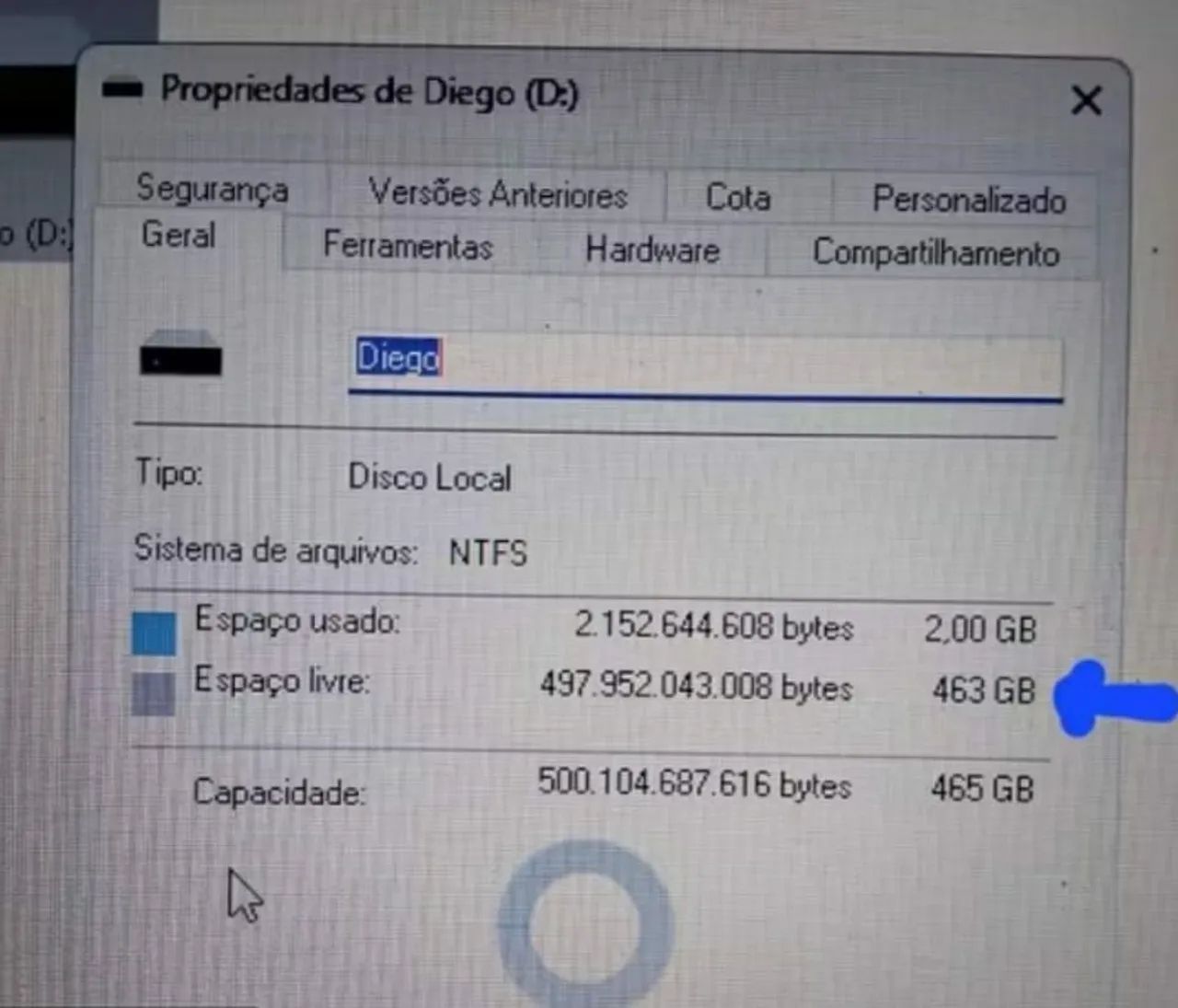 Hd externo 500 Giga