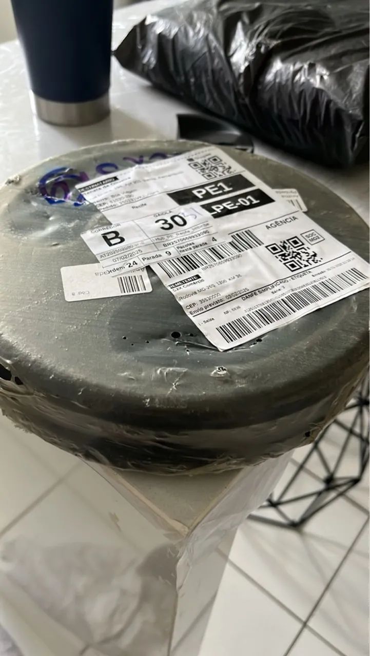 Halteres, Barra e Anilhas para Treino em Casa - Foto 2