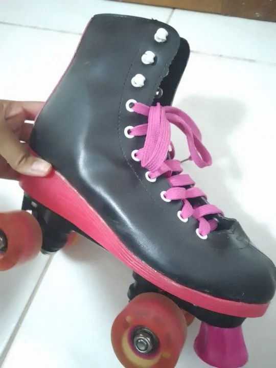 Patins clássico com led seminovo - Foto 4