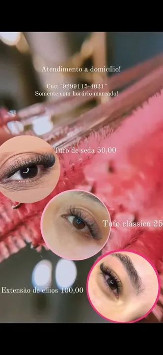 Extensão de cílios 