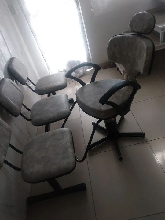 Cadeiras de salão de beleza - 4 peças