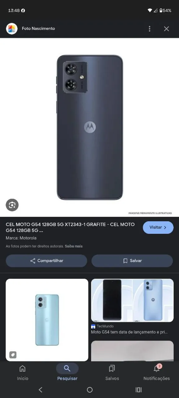 Moto g54 em perfeito estado.