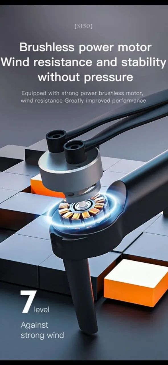 Drone S150 com 2 câmera motores escovado  - Foto 5