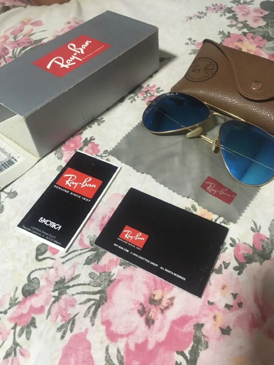 Óculos de Sol Ray-Ban Aviator Azul original  - Foto 2