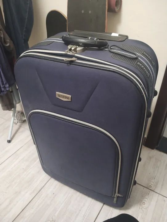 Mala grande de Viagem Sestini Azul