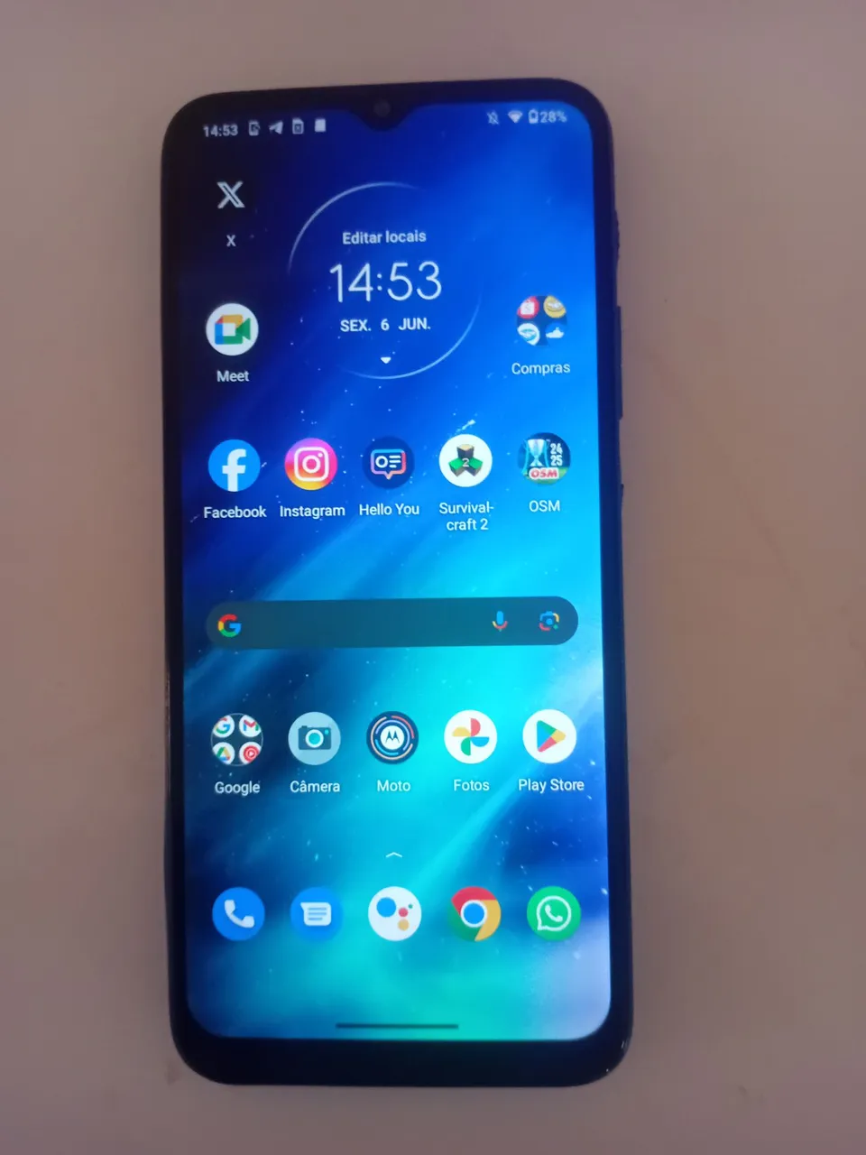 Motorola One Fusion Azul Safira 128gb usado