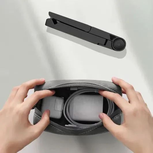 Suporte Dobrável para Tablet, Smartphone, Monitor Portátil - Preto - Foto 2