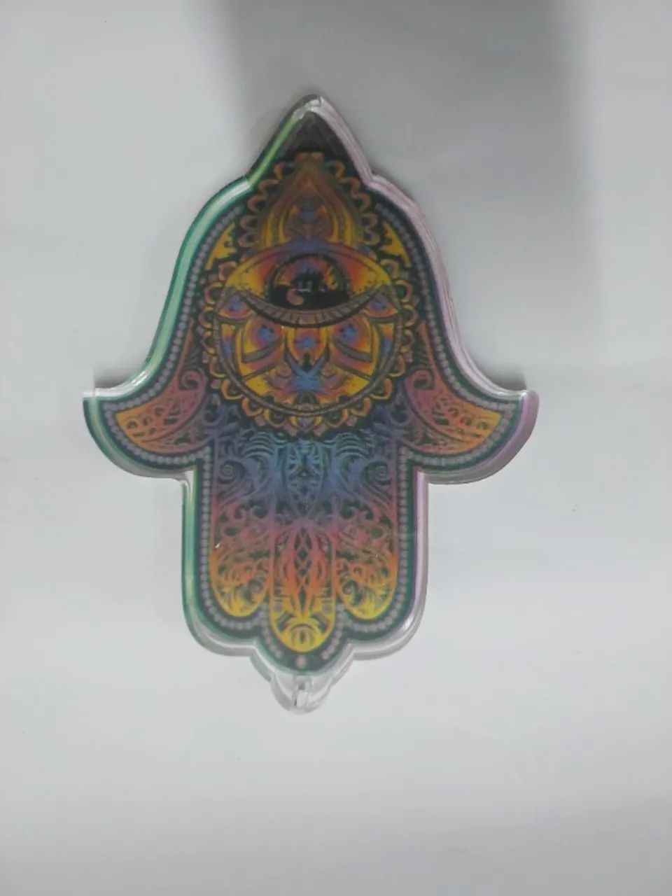 HAMSA EM ACRILICO ESTAMPA INDIANA  - Foto 3