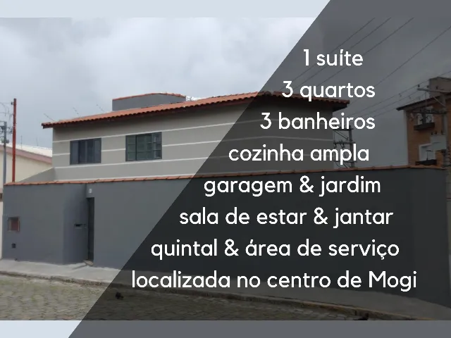 Casa no centro de Mogi - Residencial ou Comercial