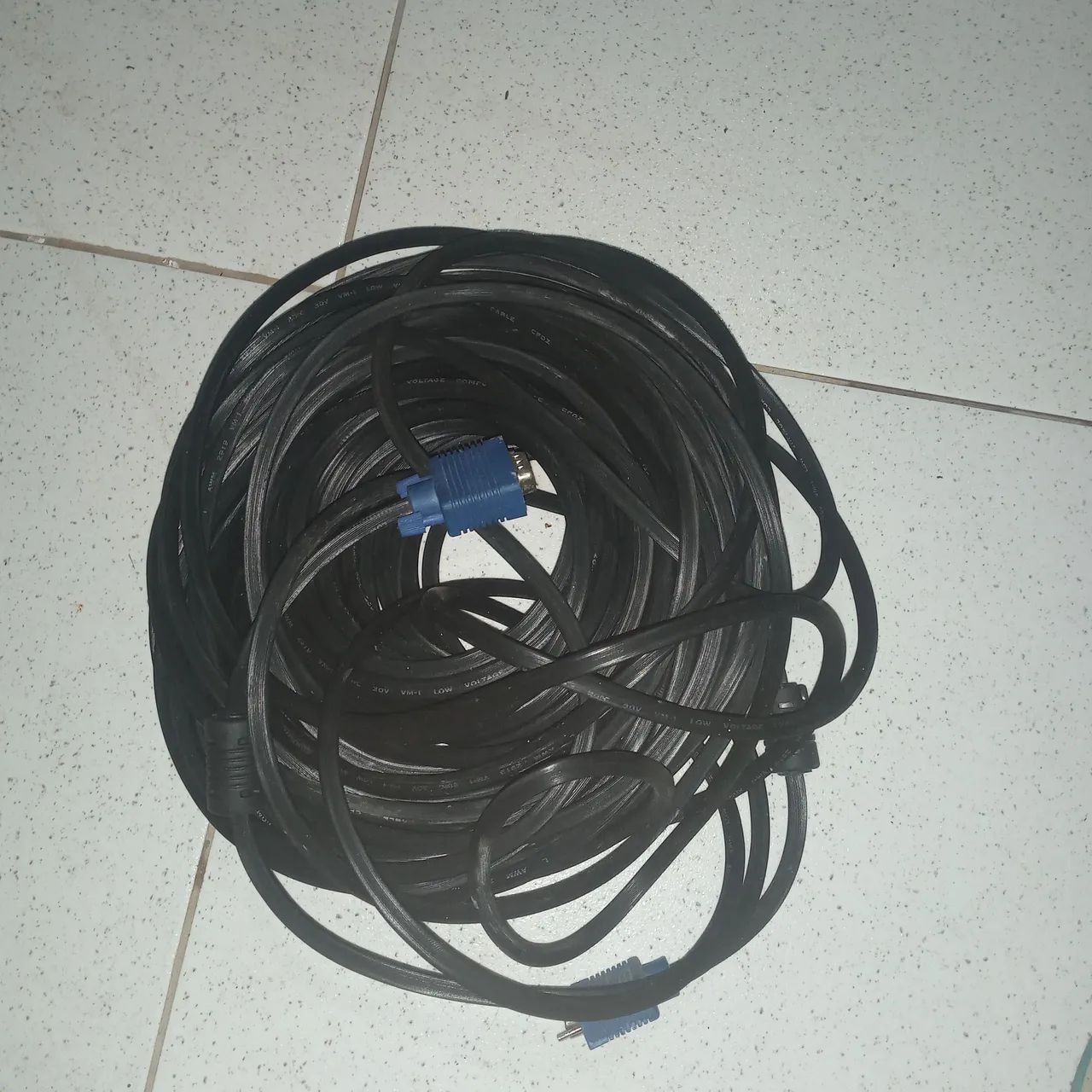 Cabo VGA 30 Metros Monitor Computador Projetor Televisão