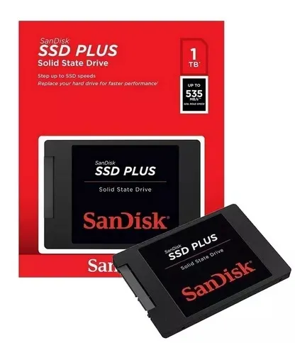 SSD Interno SanDisk Plus 1TB 2.5" SATA - NOVO na caixa! ?