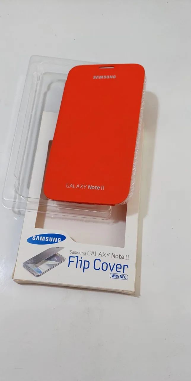Samsung Bolsa Flip Laranja para Galaxy Note 2 - Foto 2