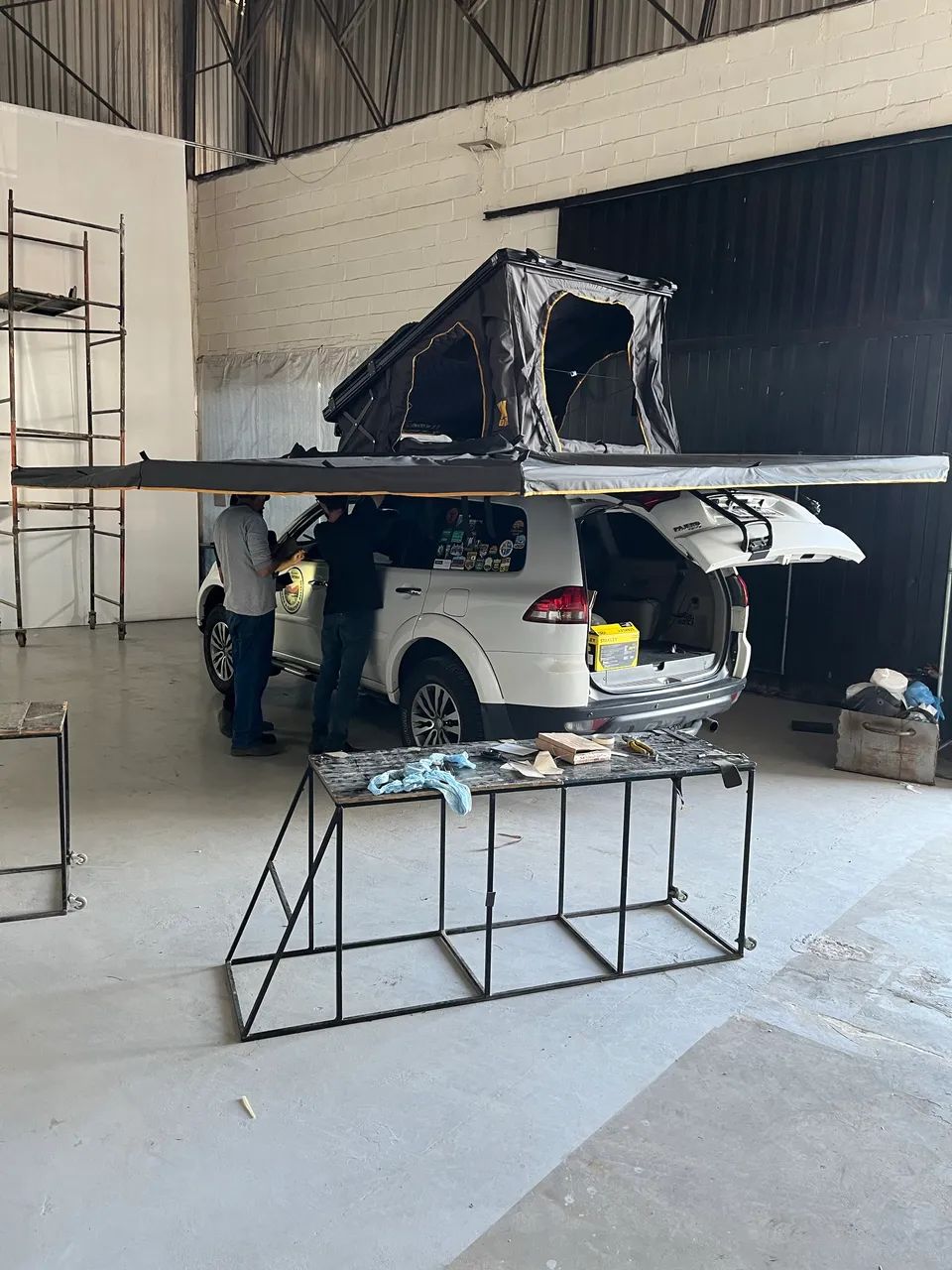 Barraca de teto mkk 140 e toldo asa de morcego - Foto 3