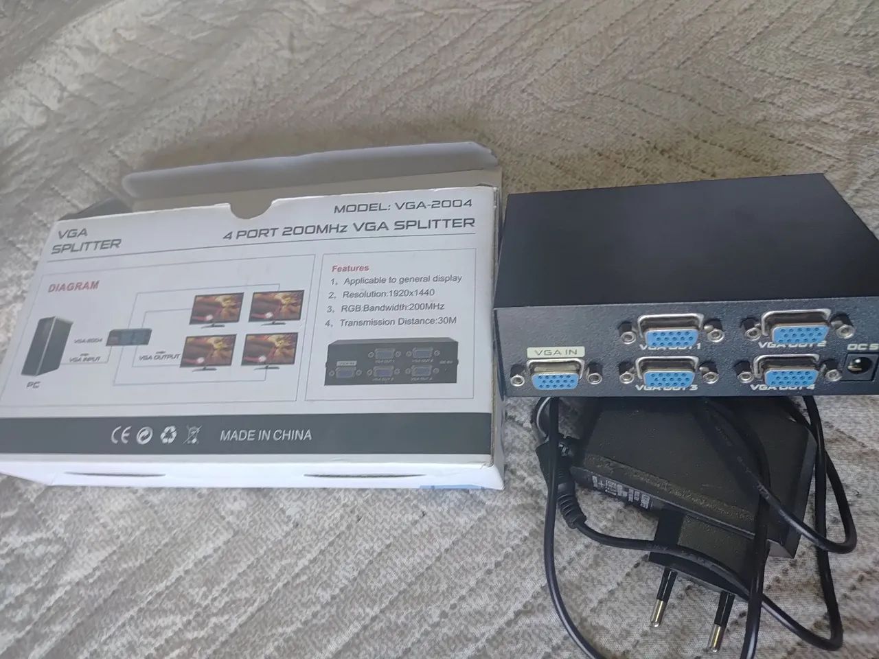 Splitter VGA 4 portas 200MHz - VGA-2004 - Foto 3