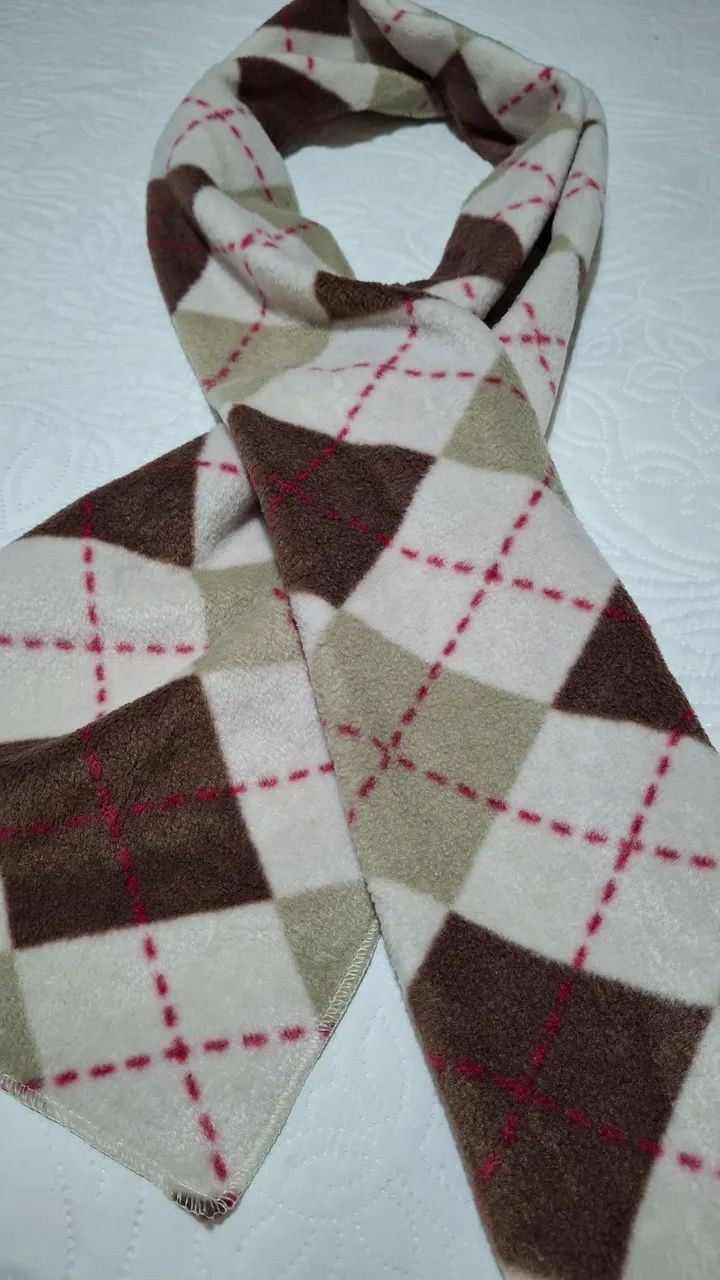 Cachecol Feminino de Inverno - Estilo Argyle - Foto 4