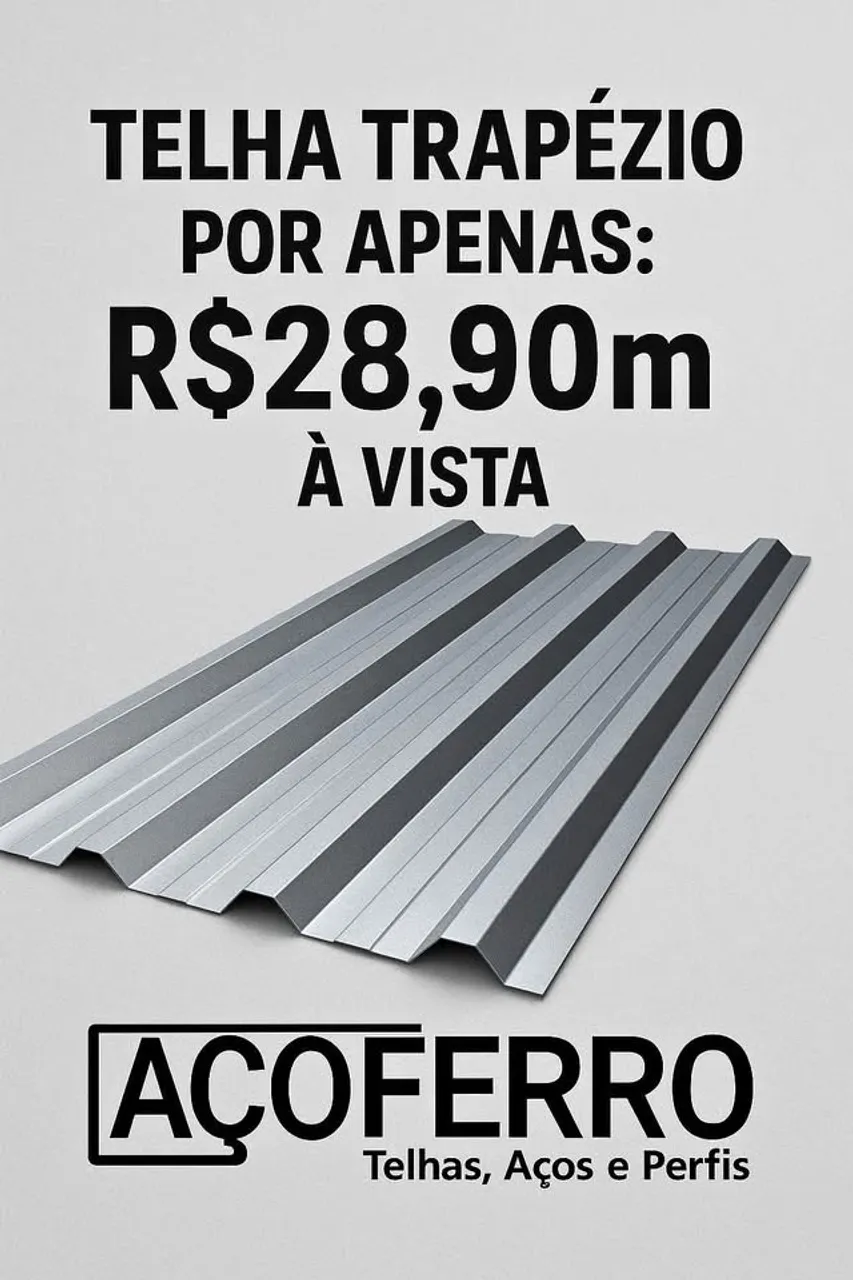 TELHA TP40 GALVALUME TAPUME METALICO PRODUÇÃO IMEDIATA PROMOÇÃO