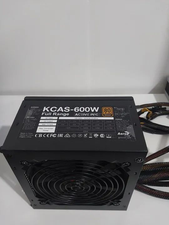 Fonte KCAS 600W 80 Plus Bronze Full Ra troconge Active PFC - Foto 3