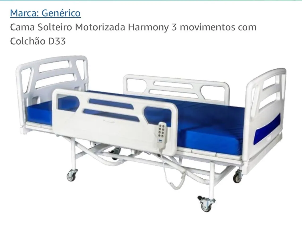 Cama hospitalar elétrica 7 funções nova completa