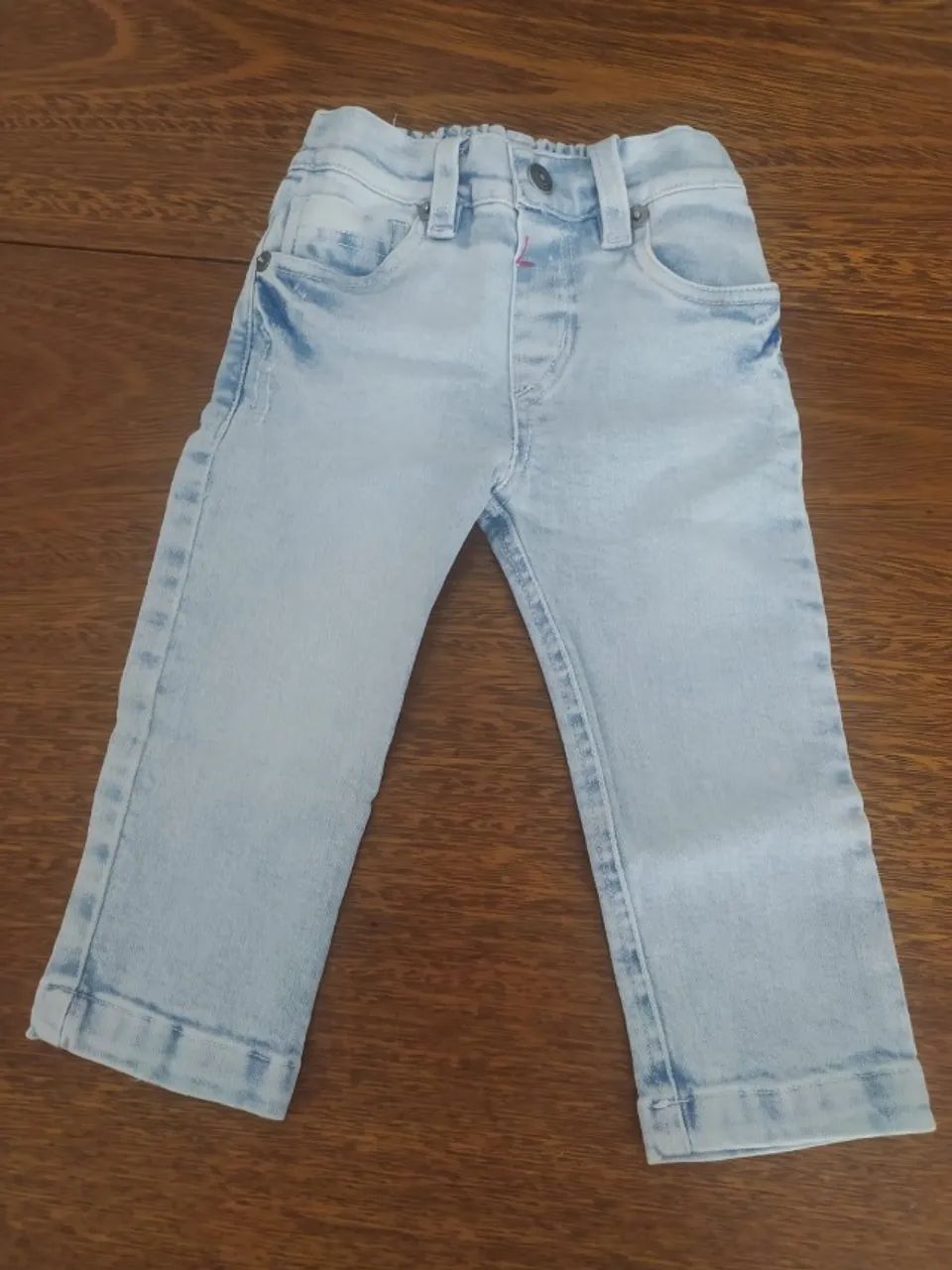 Calça Jeans Para Bebê Azul-claro Da Um Mais Um - Tamanho 1 Ano