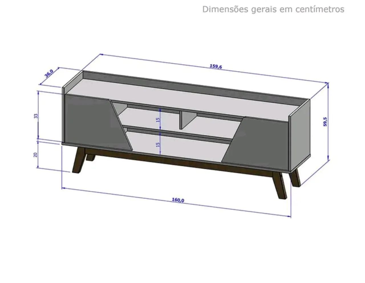Promoção Rack Para Tv Até 60 Polegadas, Novo Na Caixa Lacrado Desmontado  - Foto 3