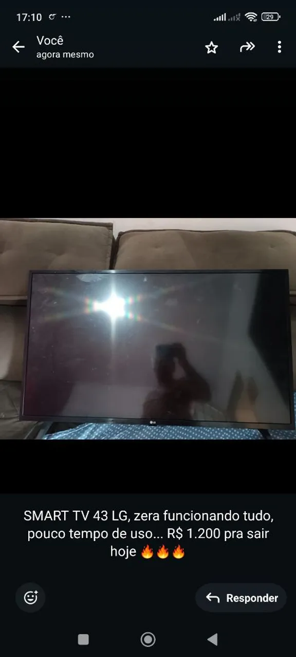 TV LG 43 polegadas SMART