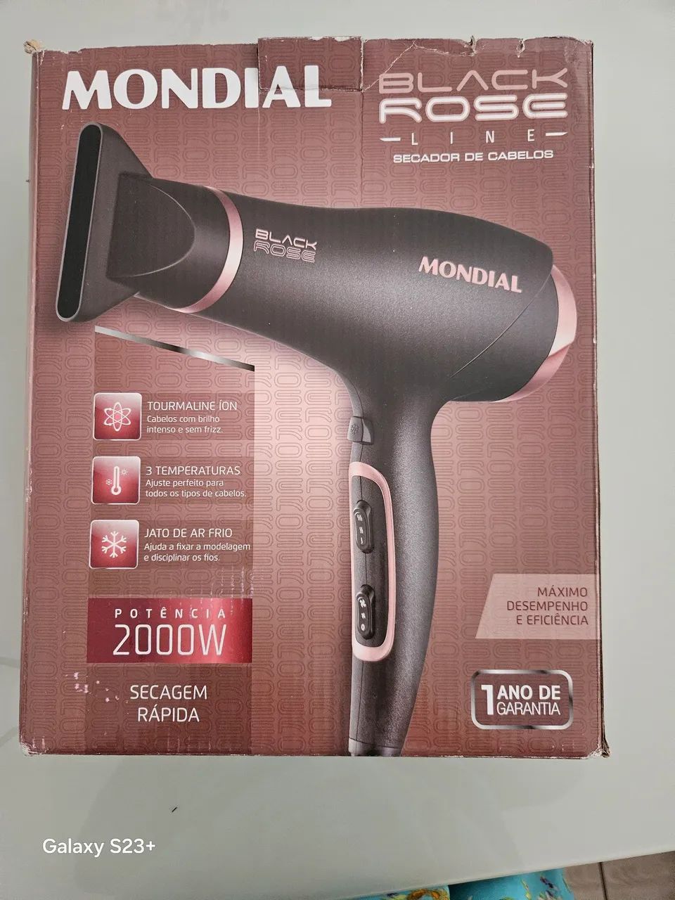 Secador de Cabelo Mondial Black Rose 2000W - Foto 3