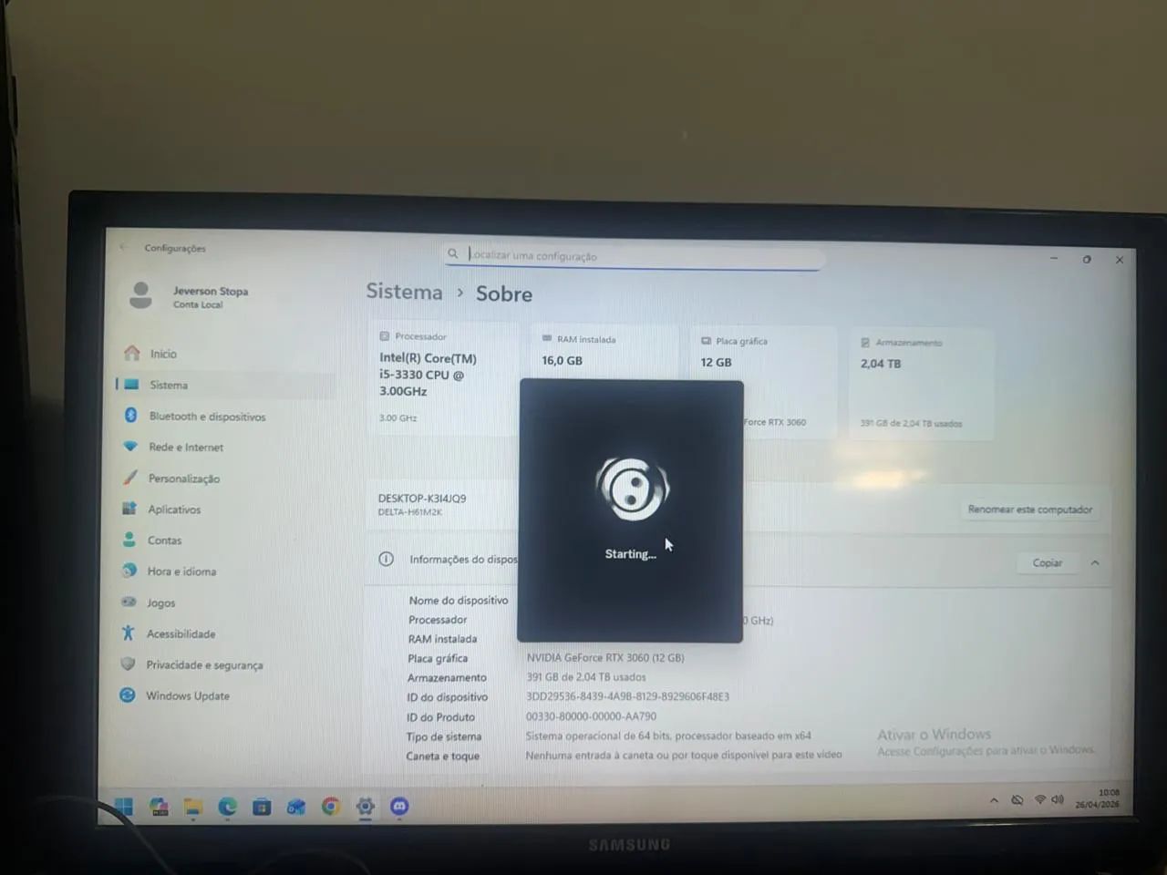 ? PC GAMER - RTX 3060 12GB | 16GB RAM | 2TB - Foto 5