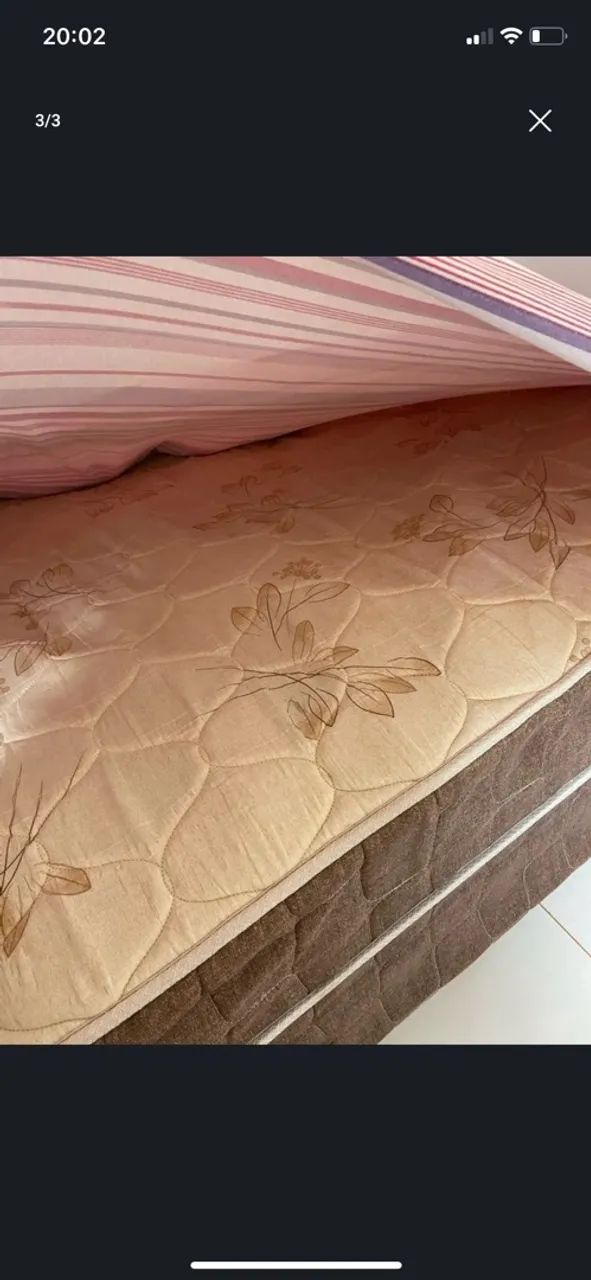 cama box casal colchão embutido 