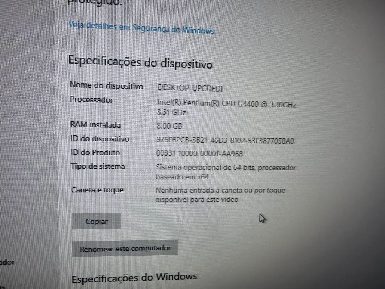 Processador intel pentium g4400 6 geração funcionando perfeitamente  - Foto 2