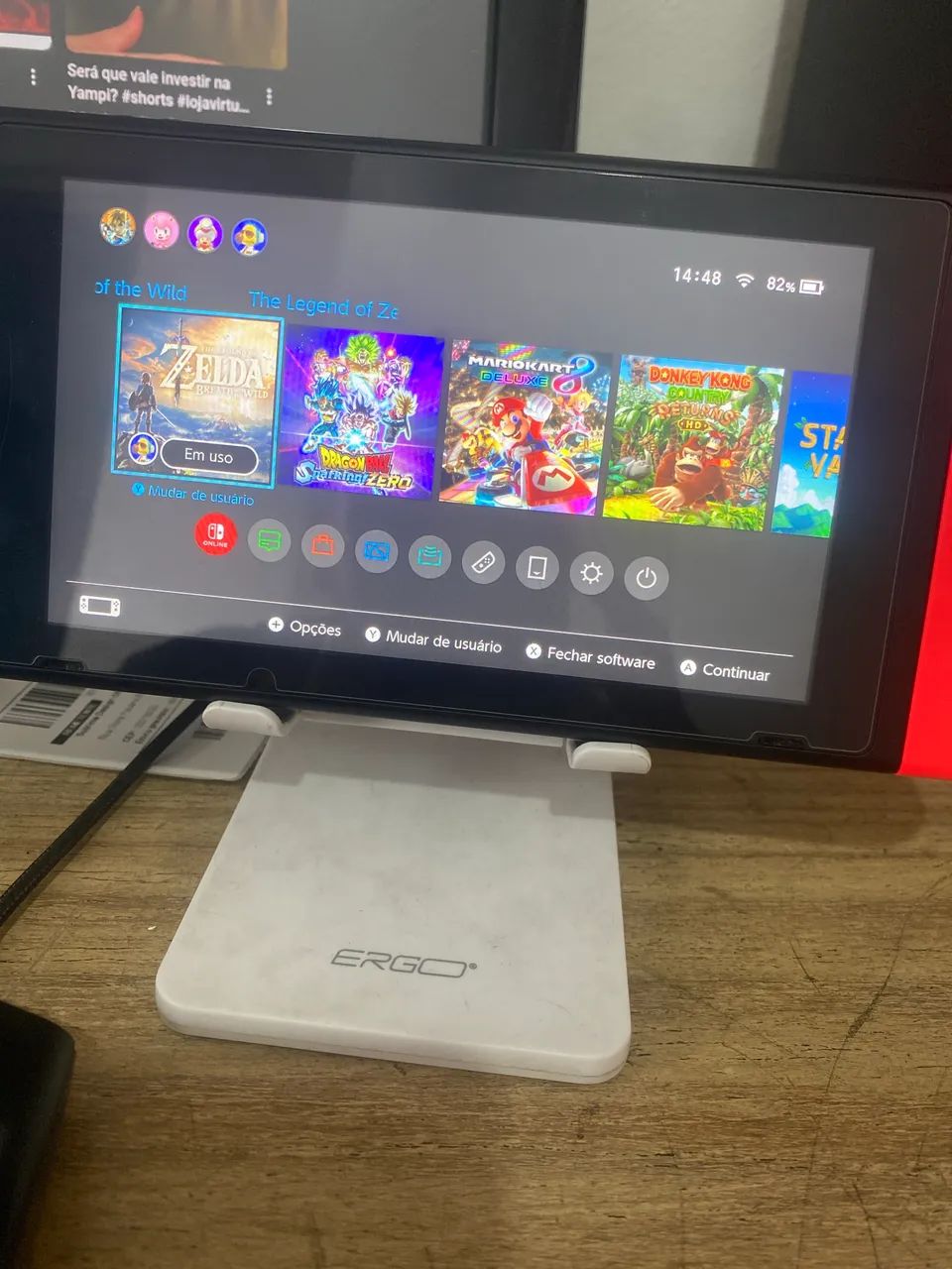 Nintendo Switch V2 - Desbloqueado  - Foto 2