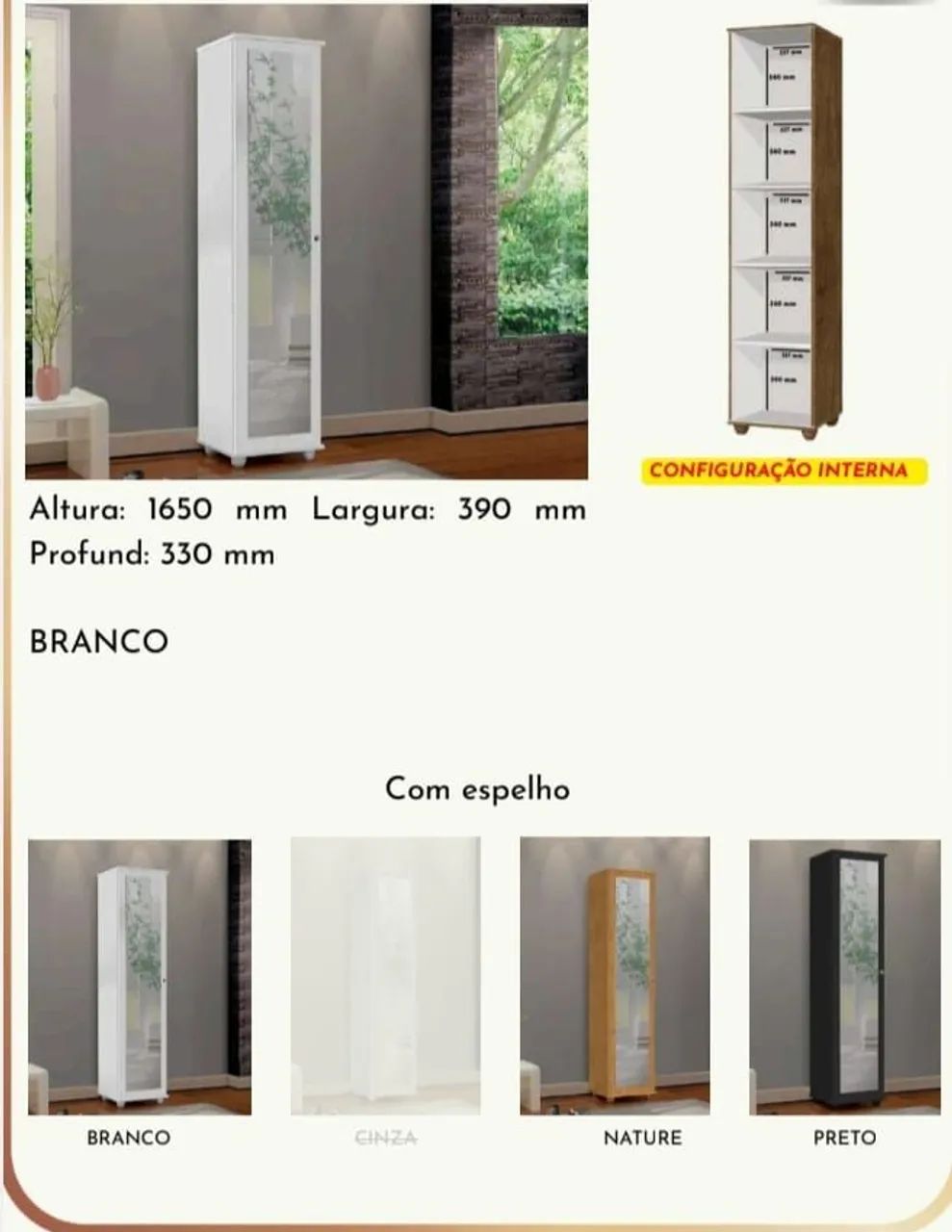 MULTIUSO MARRY COM ESPELHO  - Foto 4