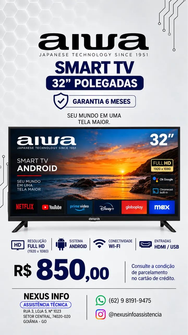 Tv 32 polegadas smart Android 