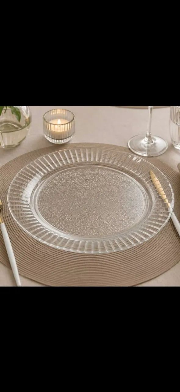 Prato transparente duralex para buffet, restaurante e bar - Foto 2