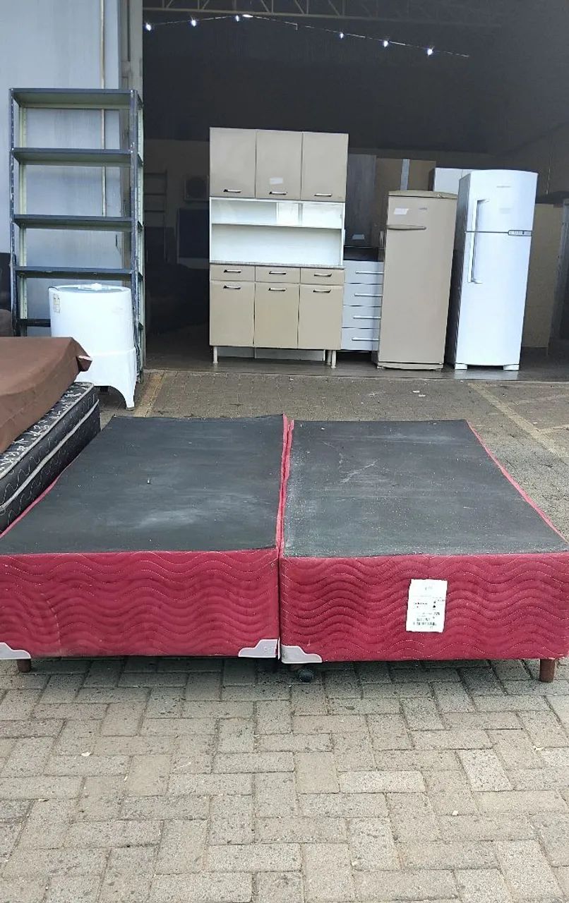 Base de cama box casal USADA ENTREGA dentro de Uberlândia MG  - Foto 3