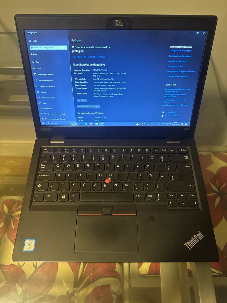Notebook Lenovo ThinkPad L380 i5 8gen 8gb ram - Notebooks - Vila