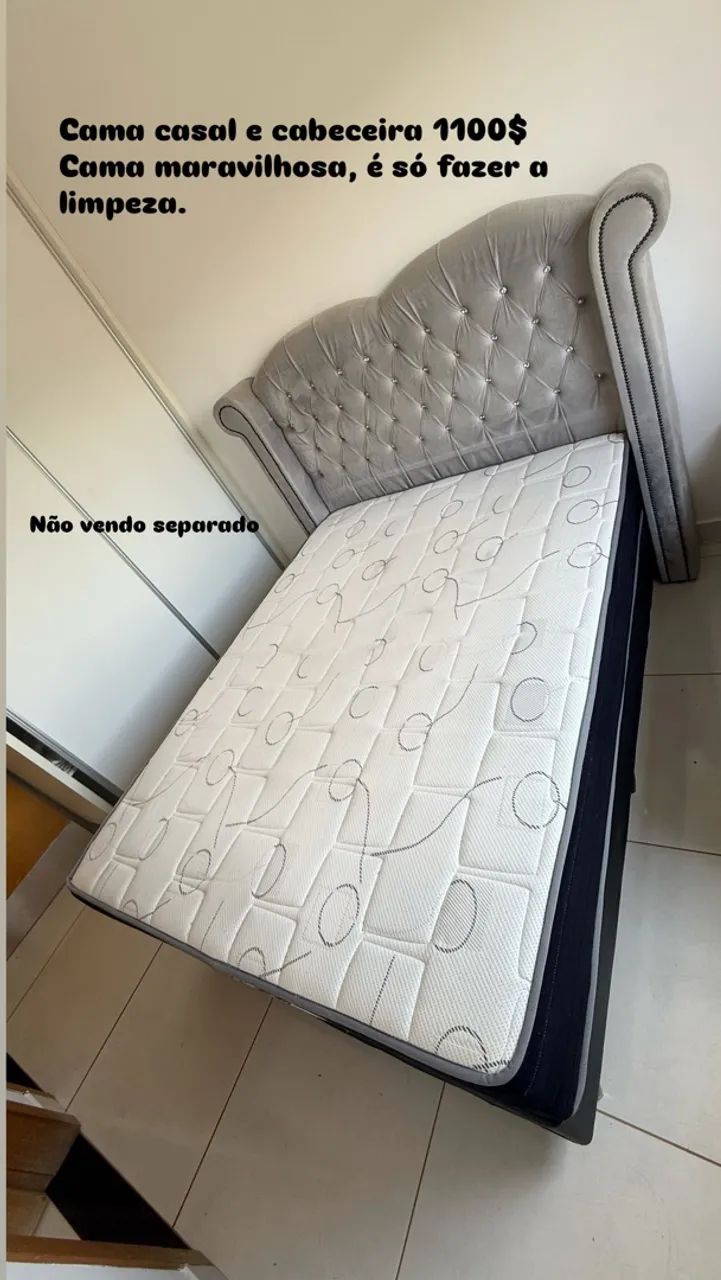 Cama casal+cabeceira