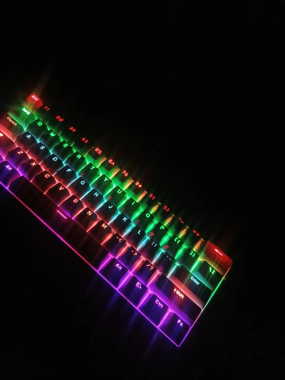 Teclado mecânico 60% e mouse sem fio - Foto 2