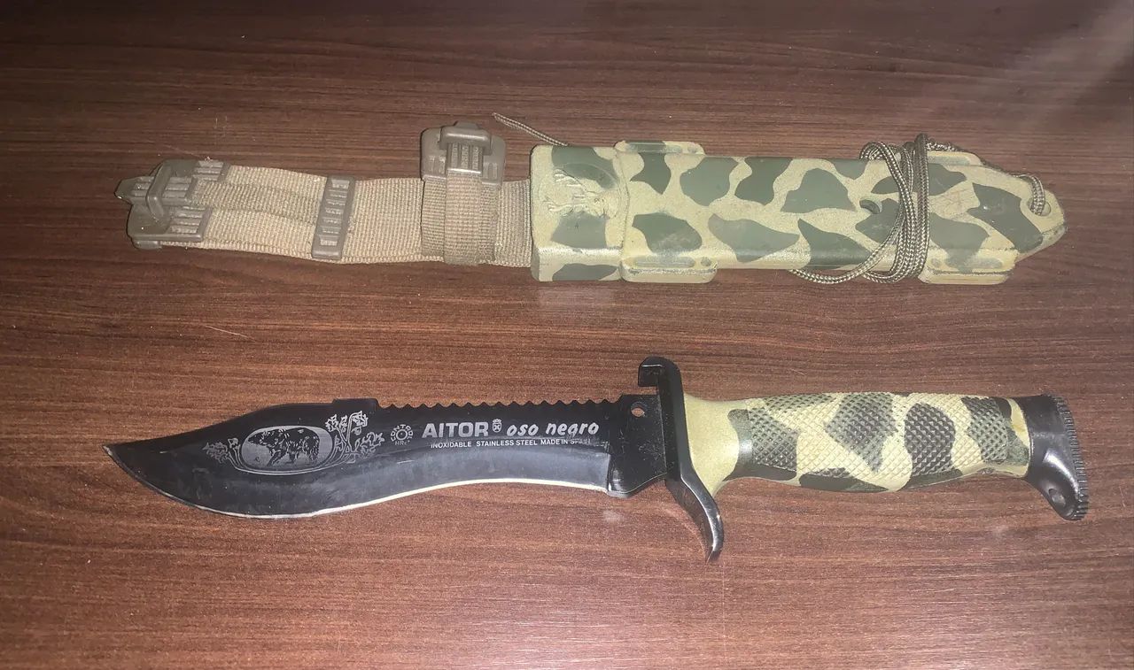 Faca Aitor Oso Negro Camo