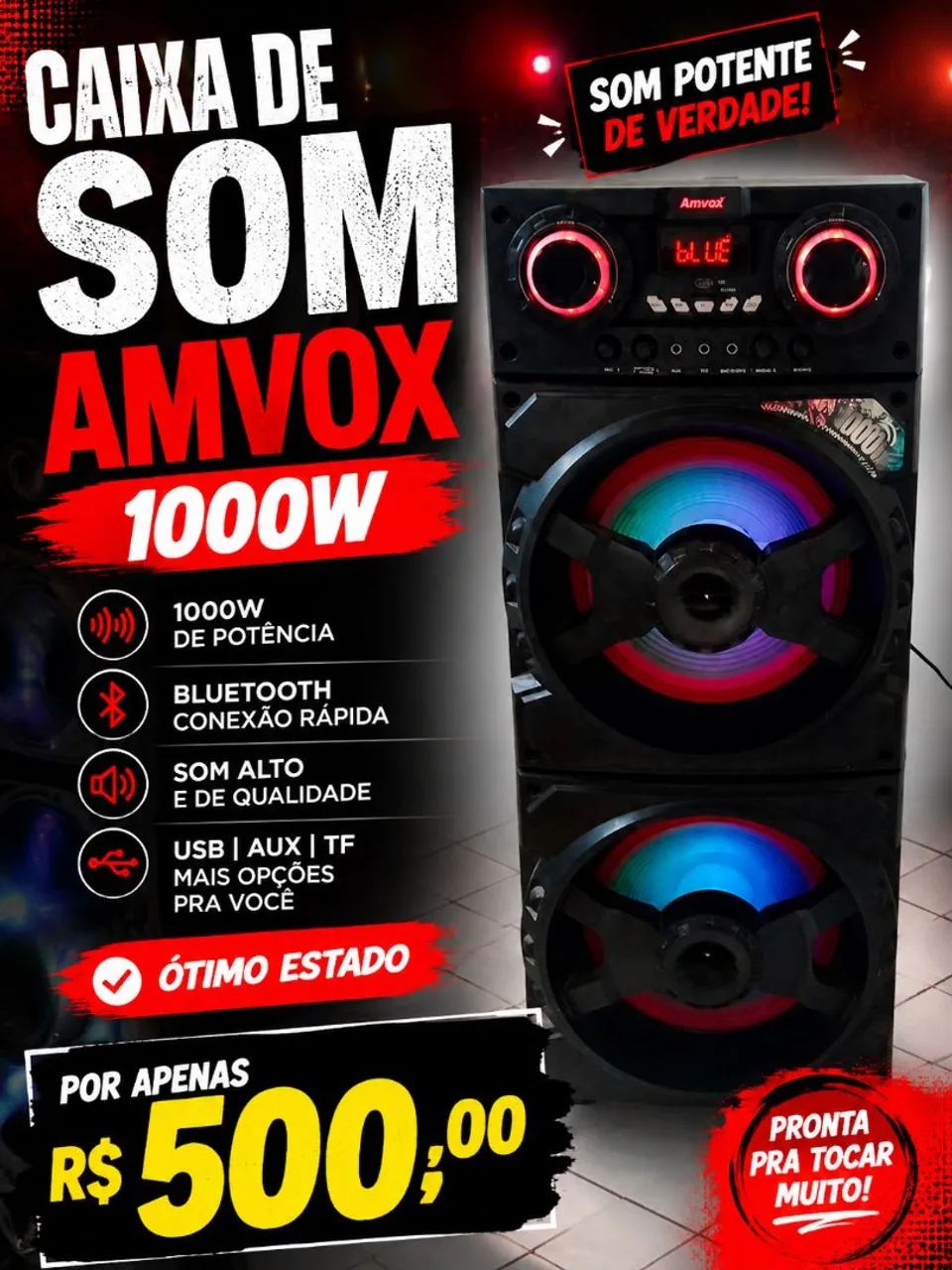 Caixa de som amvox