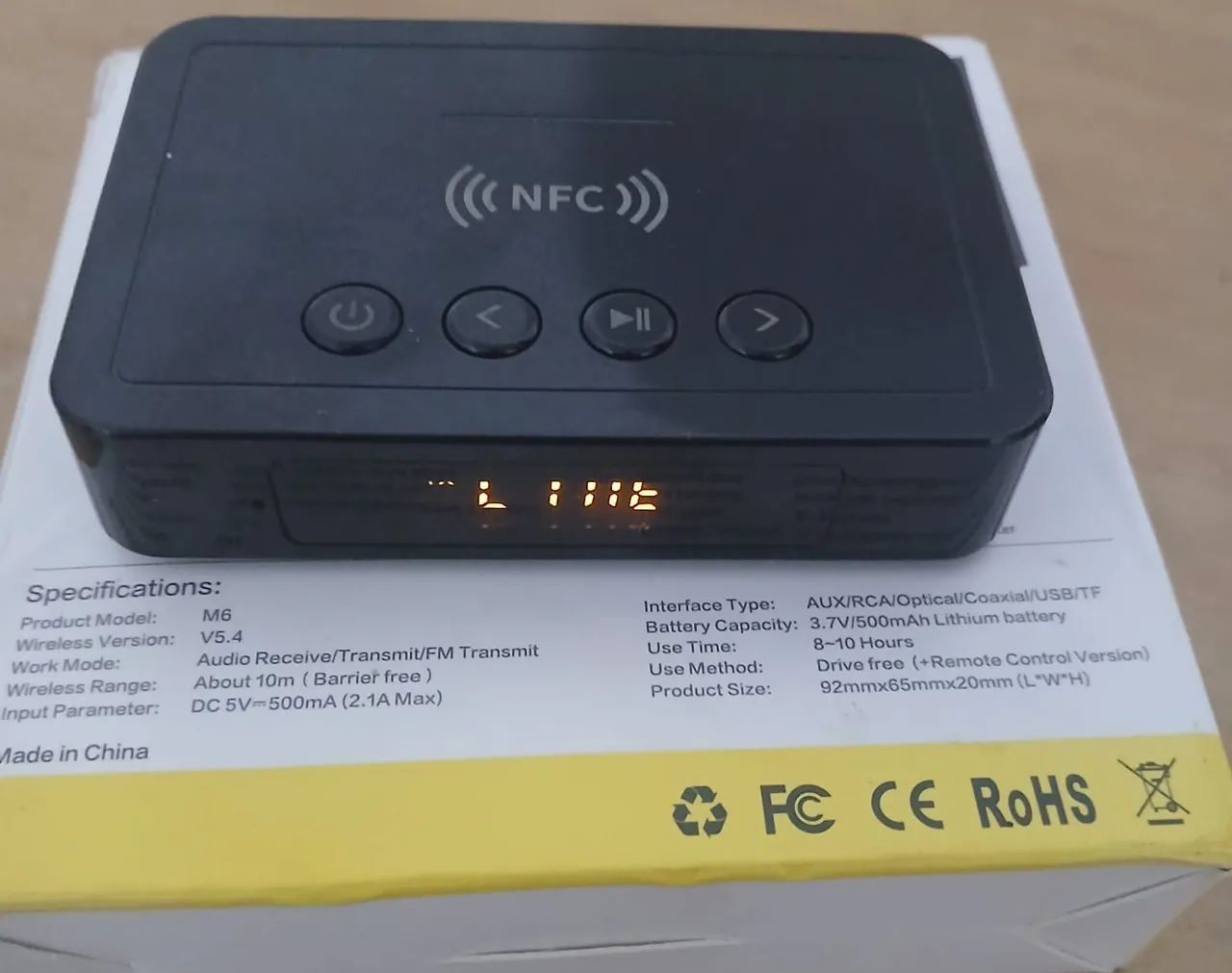 Adaptador de Áudio Sem Fio NFC  - Foto 2