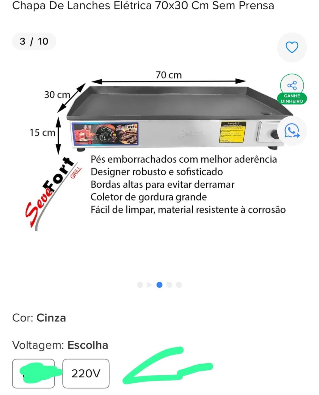 Chapa elétrica  - Foto 4