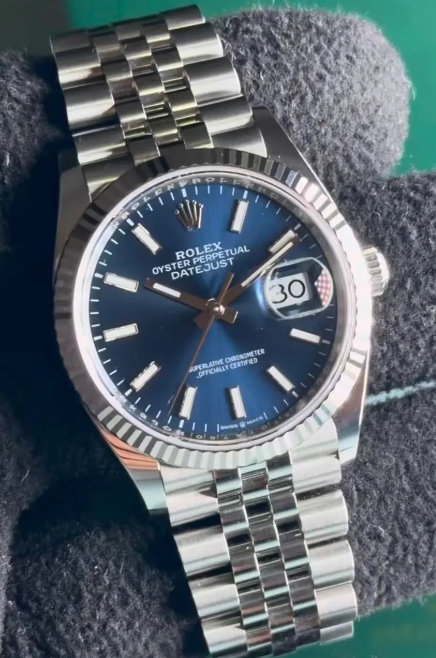 Rolex datejust 36 mm azul  - Foto 5