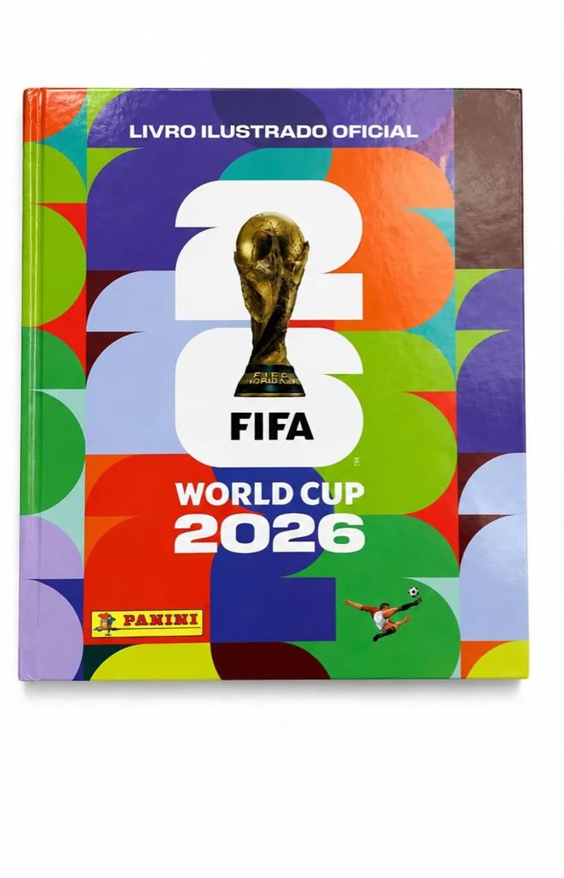 Álbum da copa 2026 capa dura com 388 figurinhas coladas 