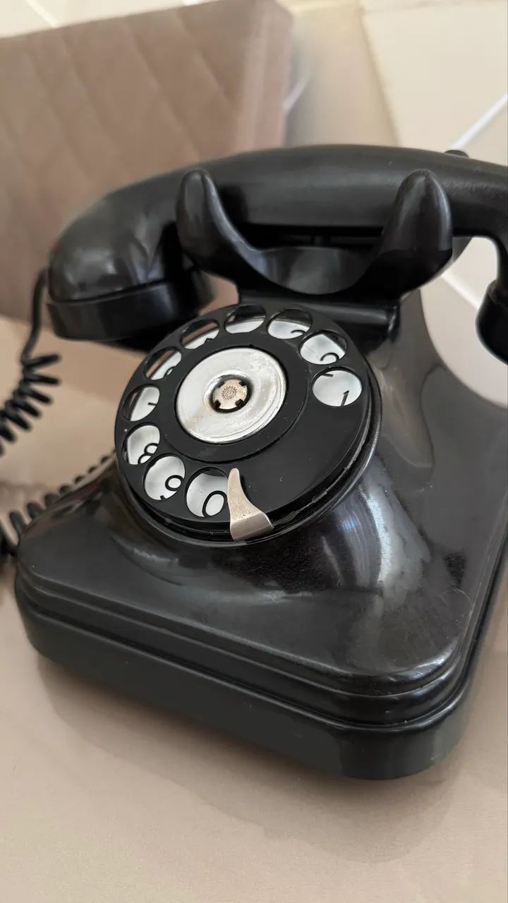 Telefone Baquelite com disco 1950 - Foto 2